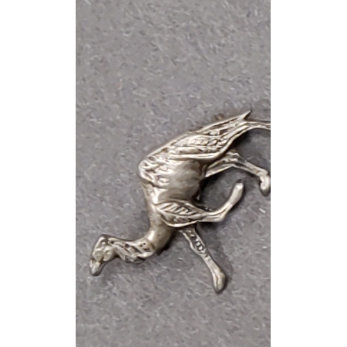 655 - Silver vintage camel brooch