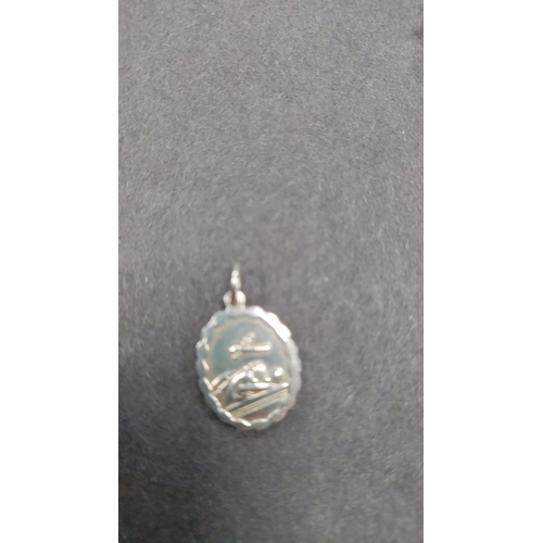 657 - White metal pendant