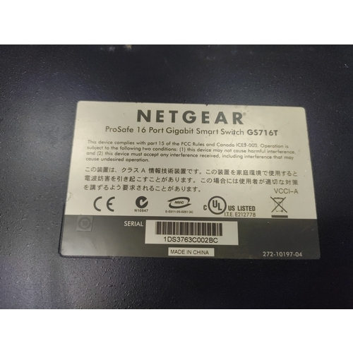 23 - Three Netgear network switches from an office clearance