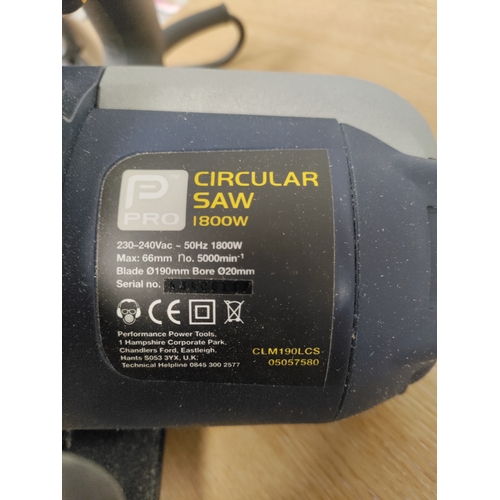 37 - Redeye Circular saw with carry case. Working