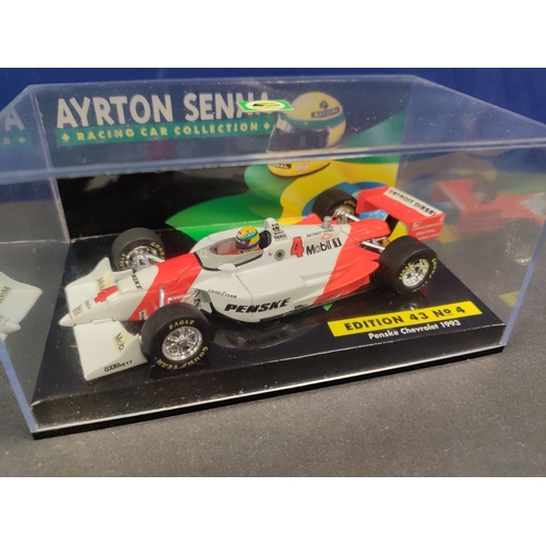 53 - Ayrton Senna Racing Cars Collection 16 total 1:43 scale cars and certificate Minichamps LANG