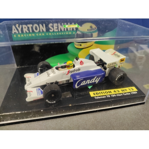 53 - Ayrton Senna Racing Cars Collection 16 total 1:43 scale cars and certificate Minichamps LANG