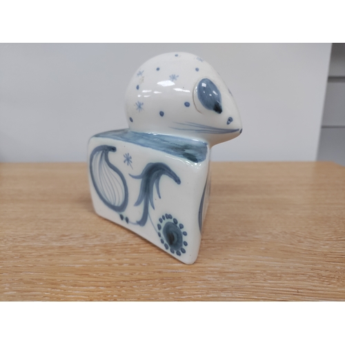 82 - Rye Pottery Mouse Money box. H 11cm x 10cm