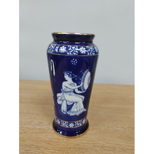 96 - 1910 Royal Doulton Classical Vase. H 15cm x W 7cm