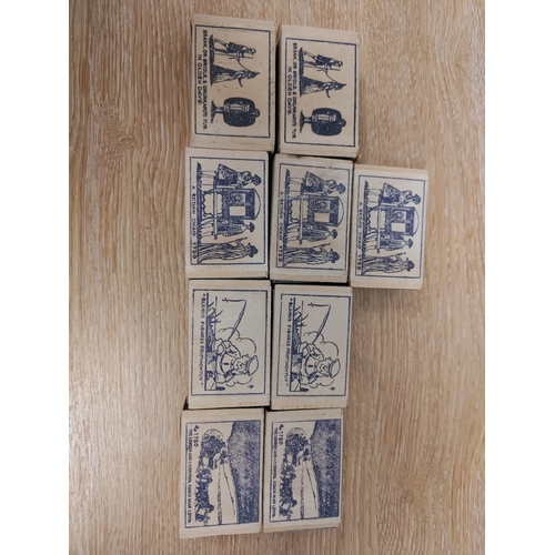 121 - England's Glory Moreland Gloucester Matches. Six empty and three unused. Matches match boxes box's