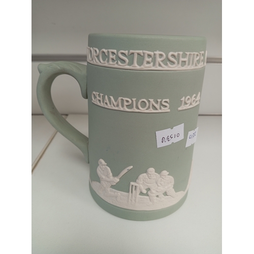 363 - Worcestershire County cricket champions 1964 Jasperware tankard