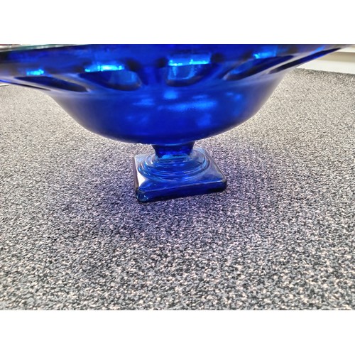 28 - Large blue glass bowl