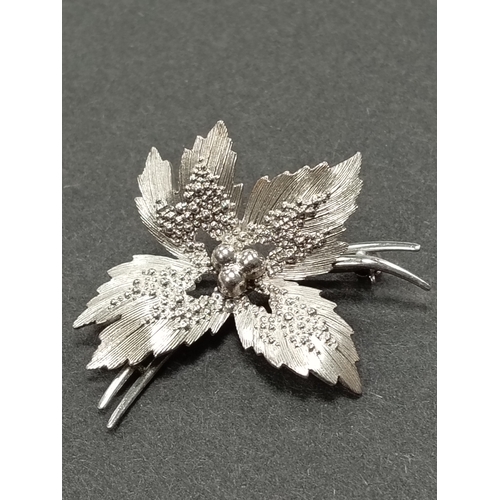 9 - 925 silver flower brooch