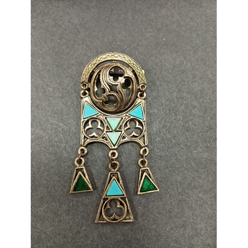 23 - Vintage 1960's miracle Scottish Celtic brooch 7cm