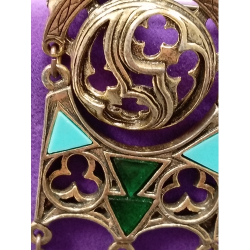 23 - Vintage 1960's miracle Scottish Celtic brooch 7cm