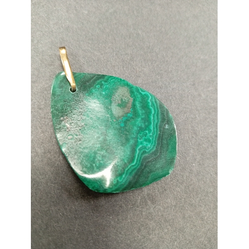 32 - Large malachite pendant 5cm