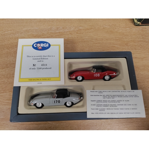 90 - Two boxed Corgi Classic Cars Jaguars one box contains two and is limited edition 4511/7500. 97701