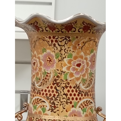 126 - Large floor standing Oriental vase H 90cm x W 30cm