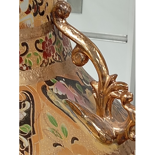 126 - Large floor standing Oriental vase H 90cm x W 30cm