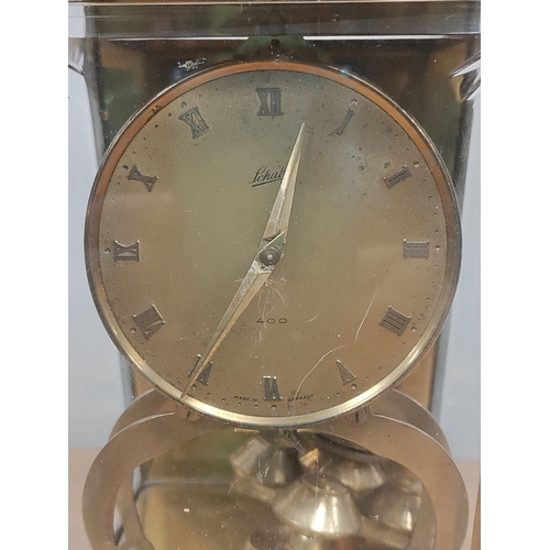 131 - Brass Schatz mantle clock 400 made in Germany AF