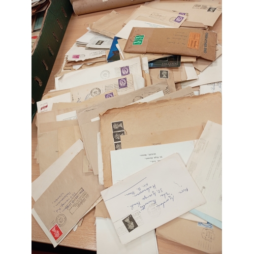 187 - Job lot of envelopes with British stamps on