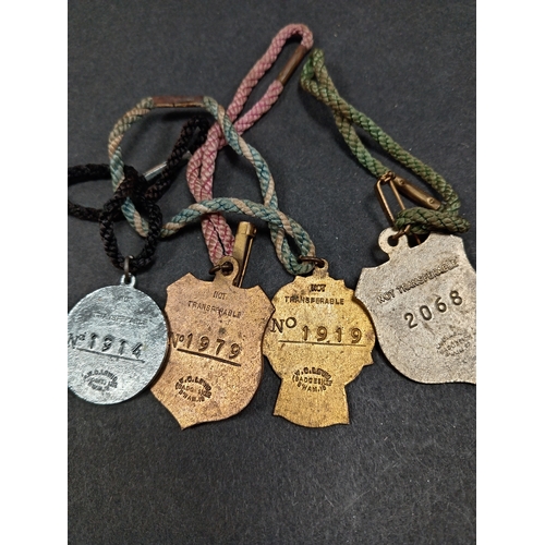 3 - Four Cheltenham Steeplechase horse racing club badges dates from 1979-1984