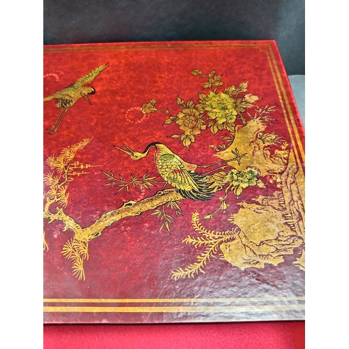 5 - Oriental large book jewellery box 32cm x 27cm.