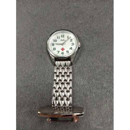 13 - Nurse's vintage Reflex brooch watch