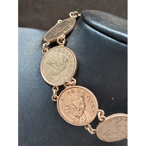 40 - Belgium 50 cent coin bracelet 17cm