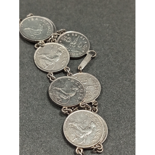 40 - Belgium 50 cent coin bracelet 17cm