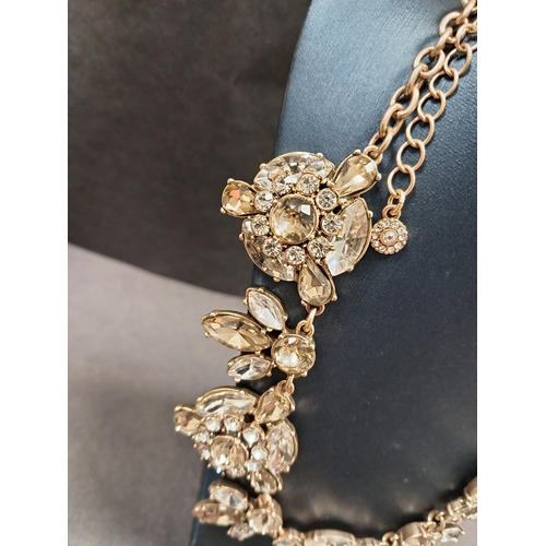 48 - Vintage diamanté statement piece necklace