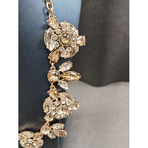 48 - Vintage diamanté statement piece necklace