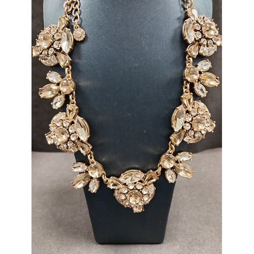 48 - Vintage diamanté statement piece necklace