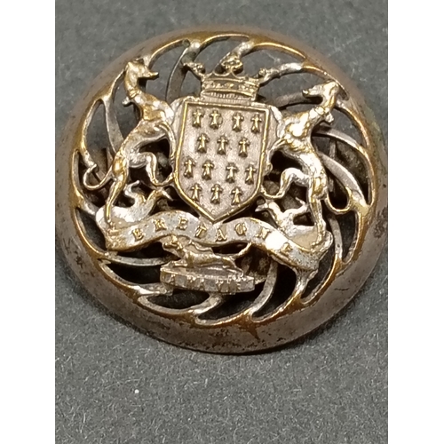 67 - Antique French Bretagne Amavie coat of arms brooch