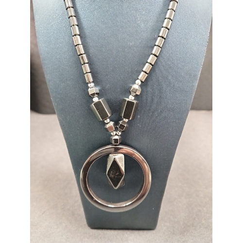 68 - Hematite necklace