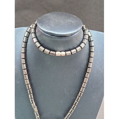 68 - Hematite necklace