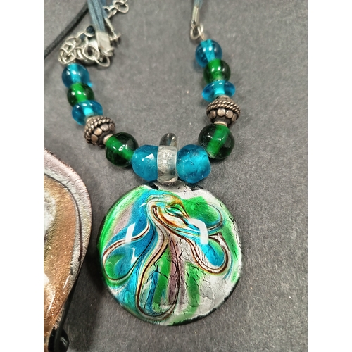 71 - Two vintage murano glass necklaces