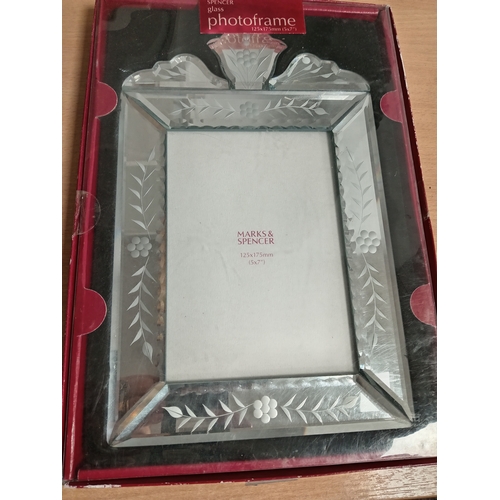 112 - Marks and Spencer venetian glass picture frame 5