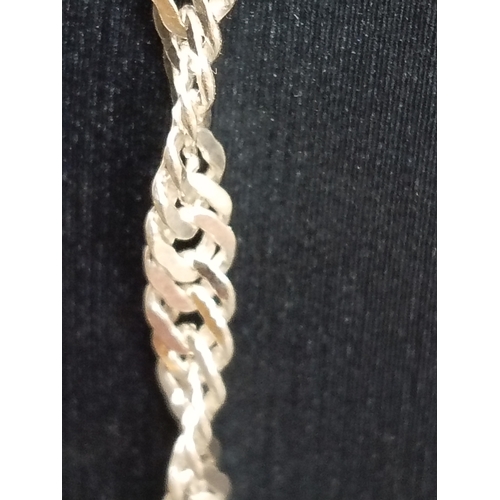 390 - 925 silver chain 44cm