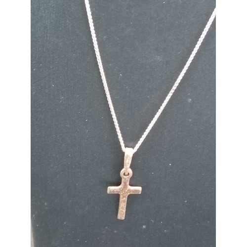 294 - 925 silver silver Cross pendant on 925 silver chain 40cm