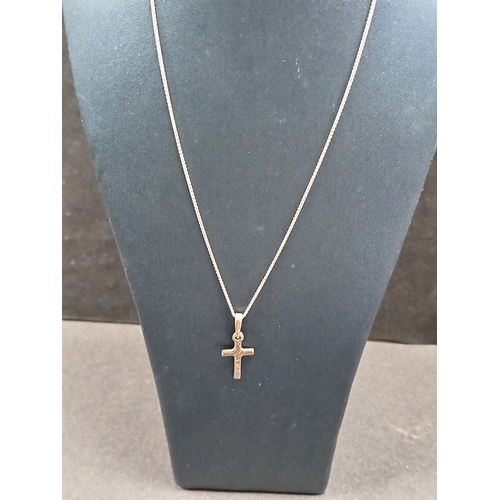 294 - 925 silver silver Cross pendant on 925 silver chain 40cm