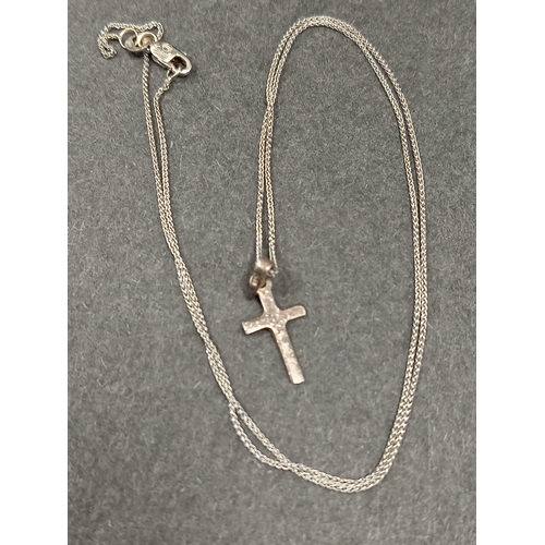 294 - 925 silver silver Cross pendant on 925 silver chain 40cm