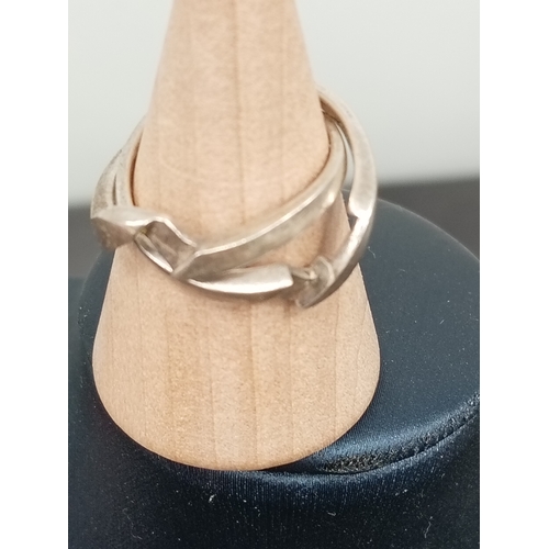 311 - 925 silver entwined rings size M