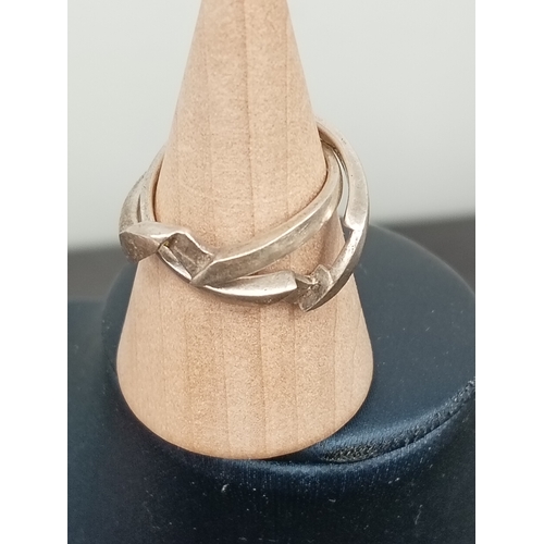 311 - 925 silver entwined rings size M