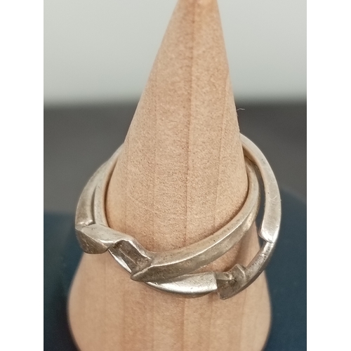 311 - 925 silver entwined rings size M