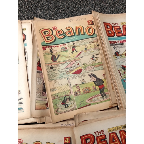 413 - Job lot of vintage 1970's The Beano comics