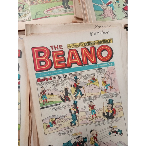 413 - Job lot of vintage 1970's The Beano comics