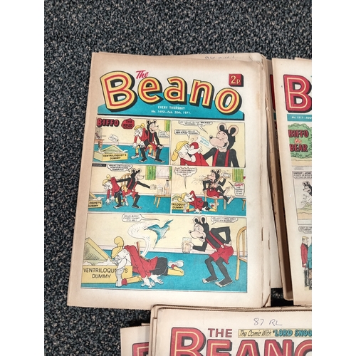 414 - Job lot of vintage 1970's The Beano comics