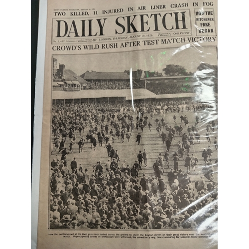 418 - Large folder of Newspaper pages of various events including from 1910 