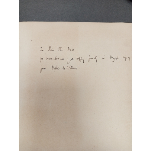 419 - Peacock Pie Book of rhymes by Walter De La Mare with illustrations by W Heath Robinson Signed by Wal... 