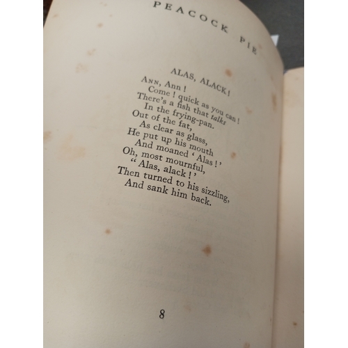 419 - Peacock Pie Book of rhymes by Walter De La Mare with illustrations by W Heath Robinson Signed by Wal... 