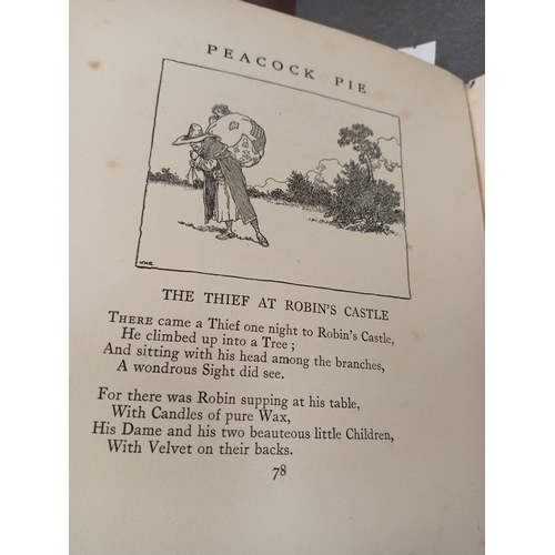 419 - Peacock Pie Book of rhymes by Walter De La Mare with illustrations by W Heath Robinson Signed by Wal... 