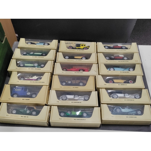 450 - Job lot of model of yesteryear cars. Makes include Rolls Royce, Jaguar, Talbot, MG, Lagonda, Packard... 