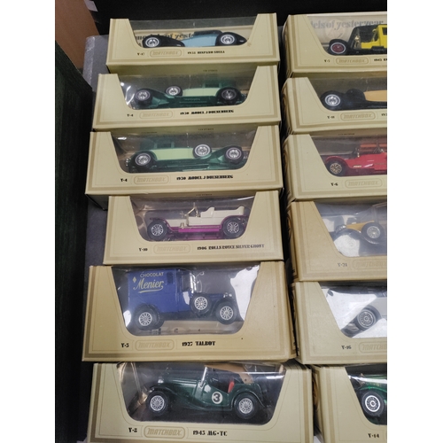 450 - Job lot of model of yesteryear cars. Makes include Rolls Royce, Jaguar, Talbot, MG, Lagonda, Packard... 