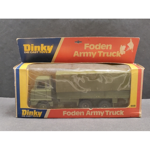 451 - 1976 Sealed in Box Dinky Die cast Toys Foden Army Truck No. 668. Made by Meccano